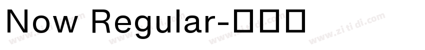 Now Regular字体转换